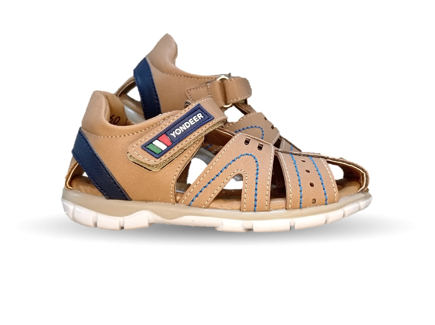 Sandalia con contactel Yondeer 9160 Topo para niño