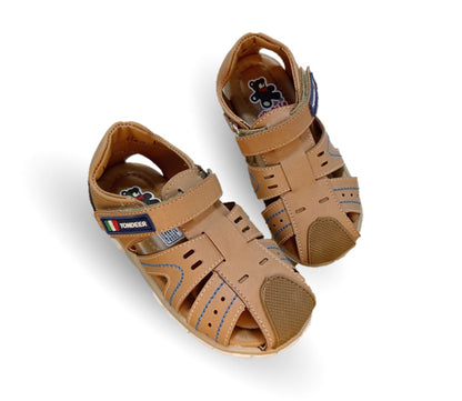 Sandalia con contactel Yondeer 9160 Topo para niño