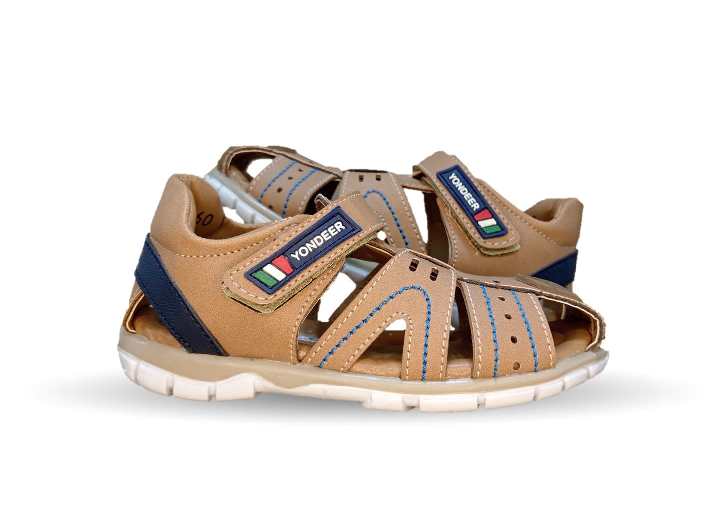 Sandalia con contactel Yondeer 9160 Topo para niño