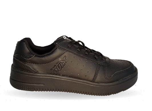 Tenis Urbano de piel Court 2990 Negro/Negro Unisex para hombre y mujer