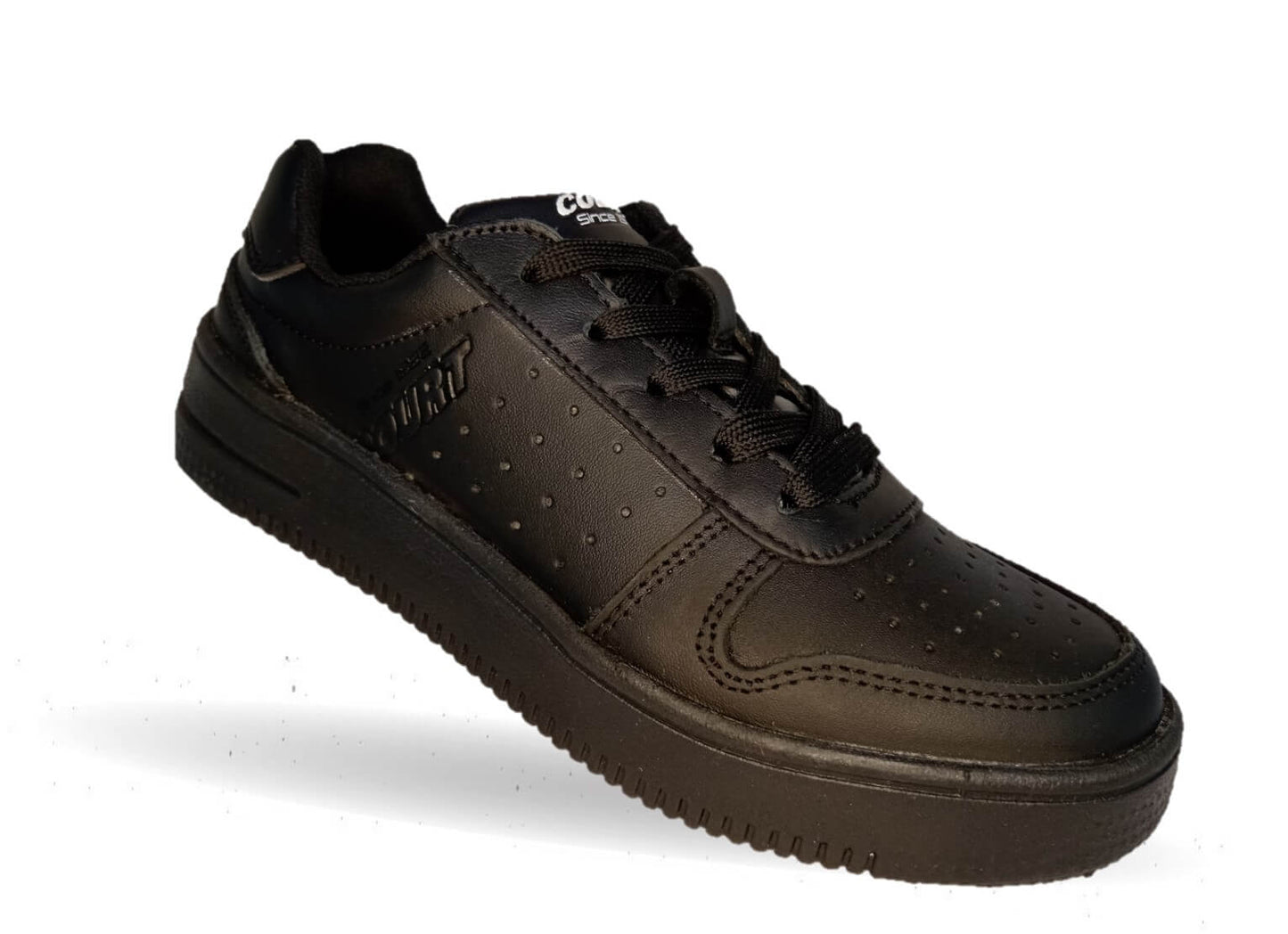 Tenis Urbano de piel Court 2990 Negro/Negro Unisex para hombre y mujer