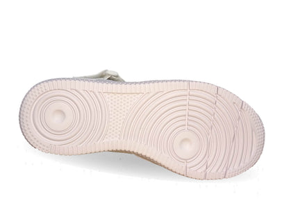 Tenis Urbano y Escolar tipo Bota de piel Court 2993 Blanco/Blanco Unisex para hombre y mujer