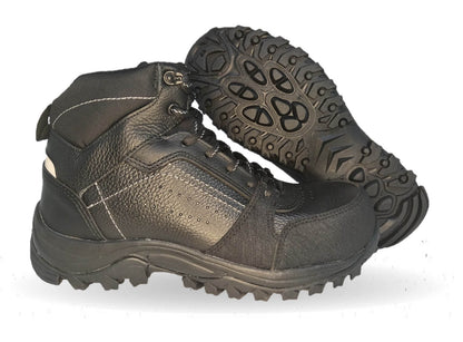 Botas Industriales y Casuales de piel con casco dieléctrico con doble plantilla Court 701 Negro para hombre