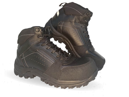 Botas Industriales y Casuales de piel con casco dieléctrico con doble plantilla Court 701 Negro para hombre