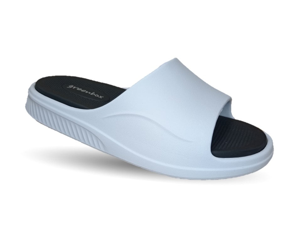 Sandalia Elega SV085 Blanco/Negro para hombre