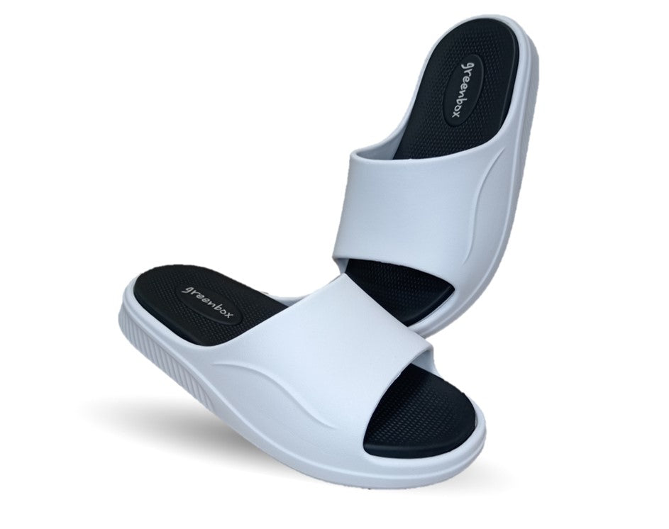 Sandalia Elega SV085 Blanco/Negro para hombre