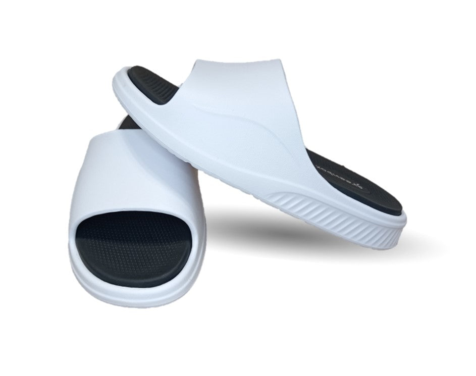 Sandalia Elega SV085 Blanco/Negro para hombre