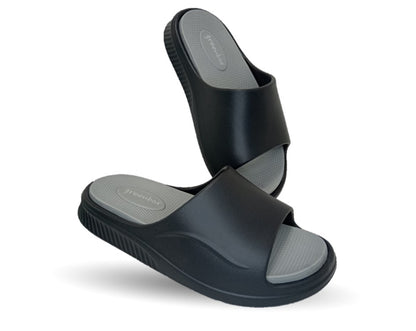 Sandalia Elega SV085 Negro/Gris para hombre