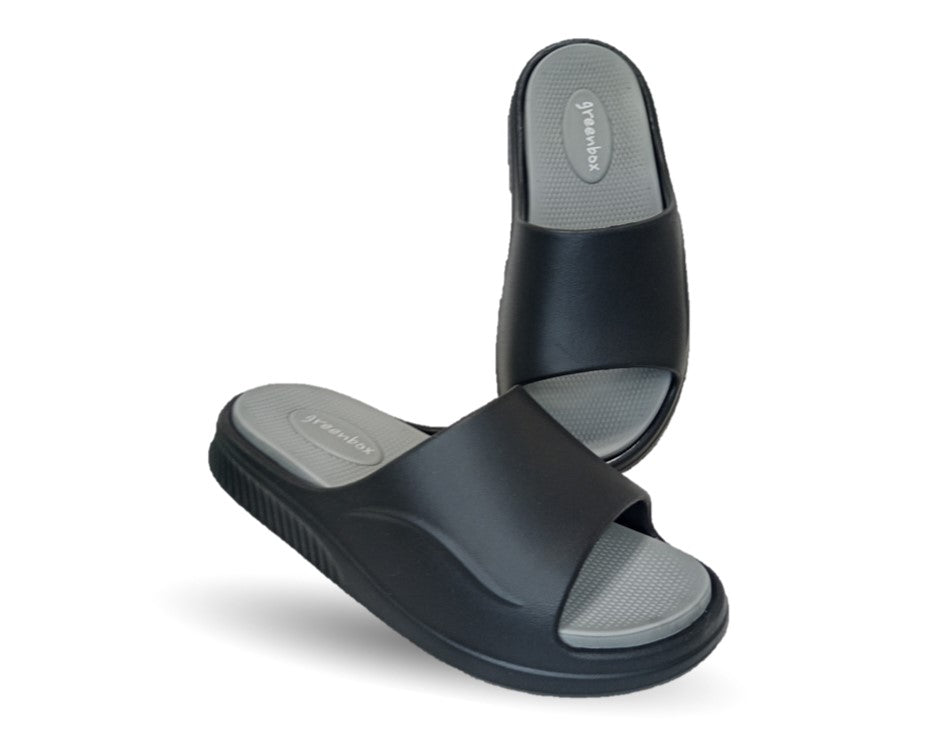 Sandalia Elega SV085 Negro/Gris para hombre