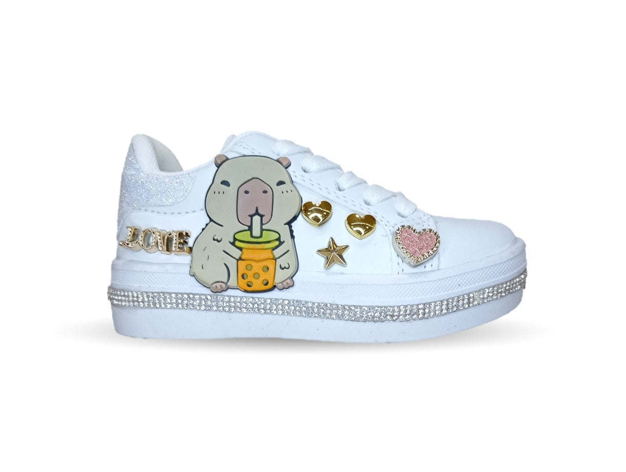 Tenis Urbano con agujetas Fridays 1921 Blanco para niña