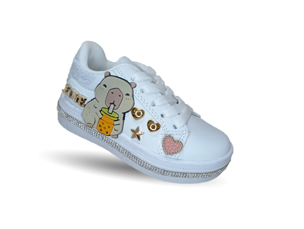 Tenis Urbano con agujetas Fridays 1921 Blanco para niña