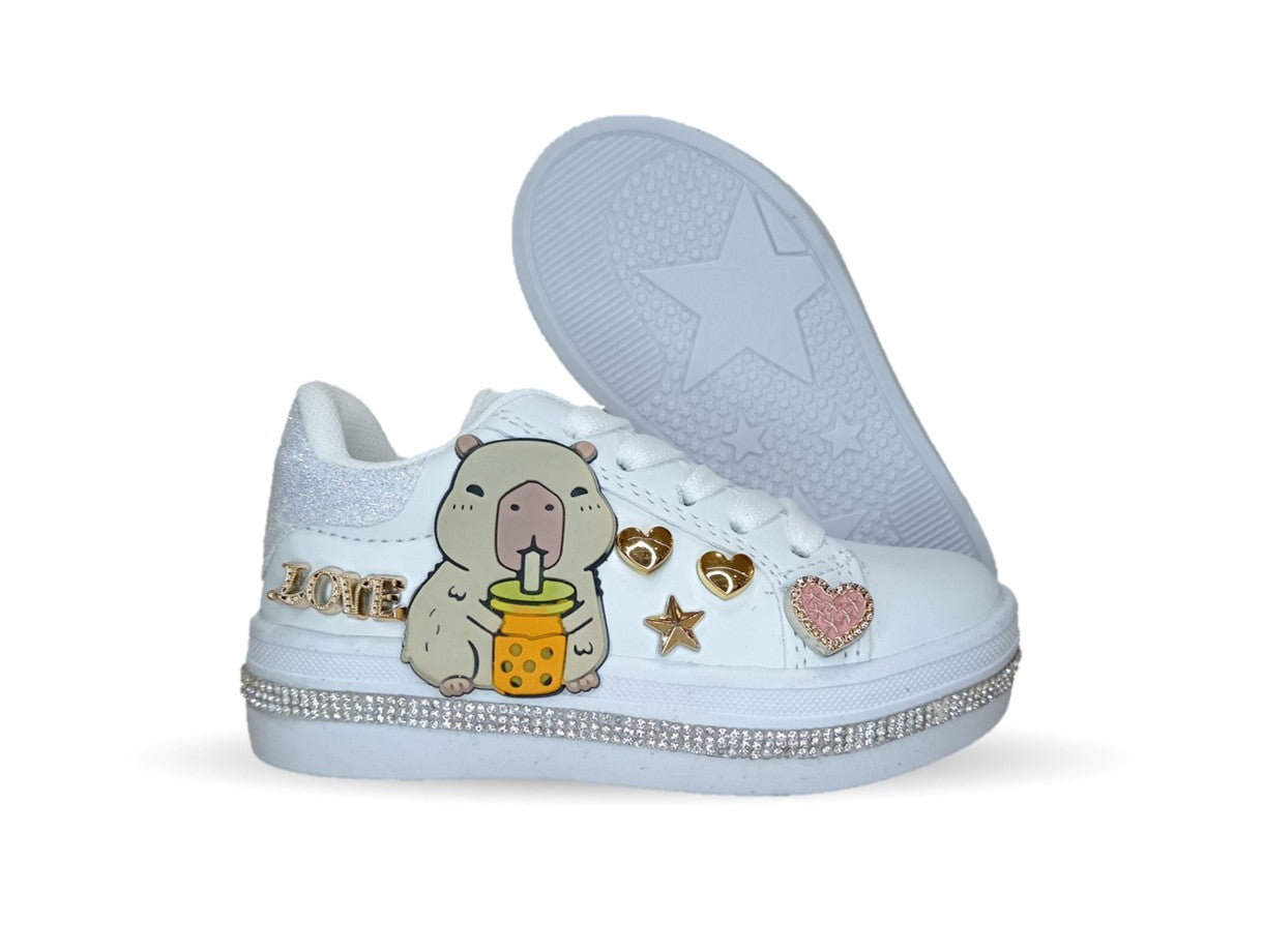 Tenis Urbano con agujetas Fridays 1921 Blanco para niña