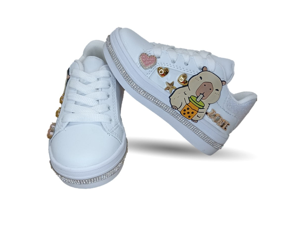 Tenis Urbano con agujetas Fridays 1921 Blanco para niña