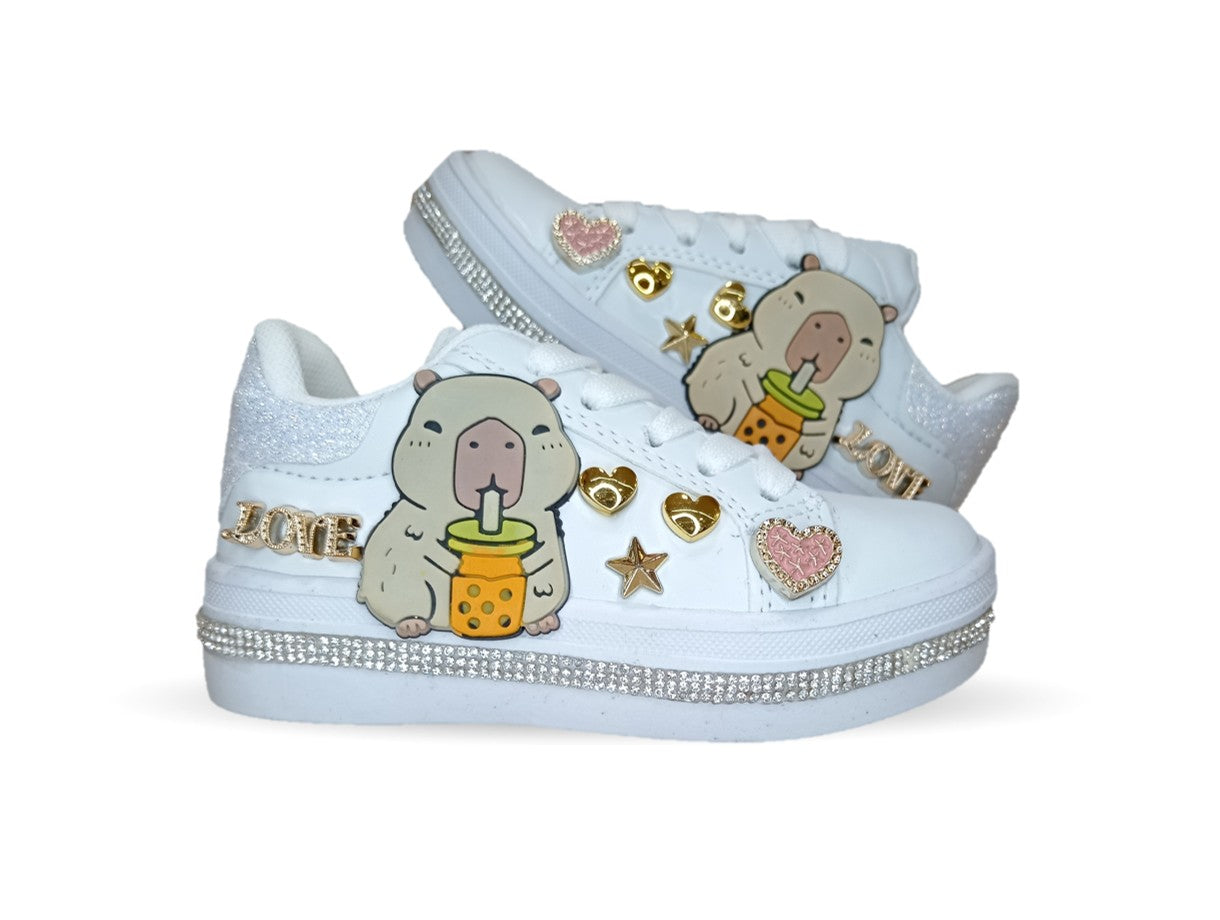 Tenis Urbano con agujetas Fridays 1921 Blanco para niña