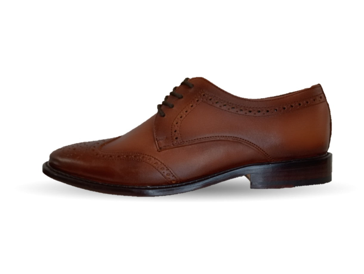 Zapatos de Vestir de piel con suela de cuero Giovani 314 Miel para hombre