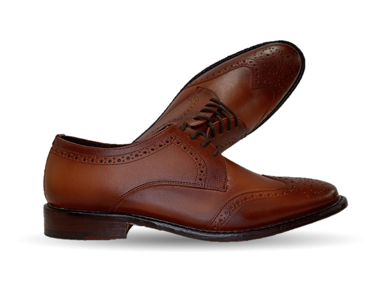 Zapatos de Vestir de piel con suela de cuero Giovani 314 Miel para hombre