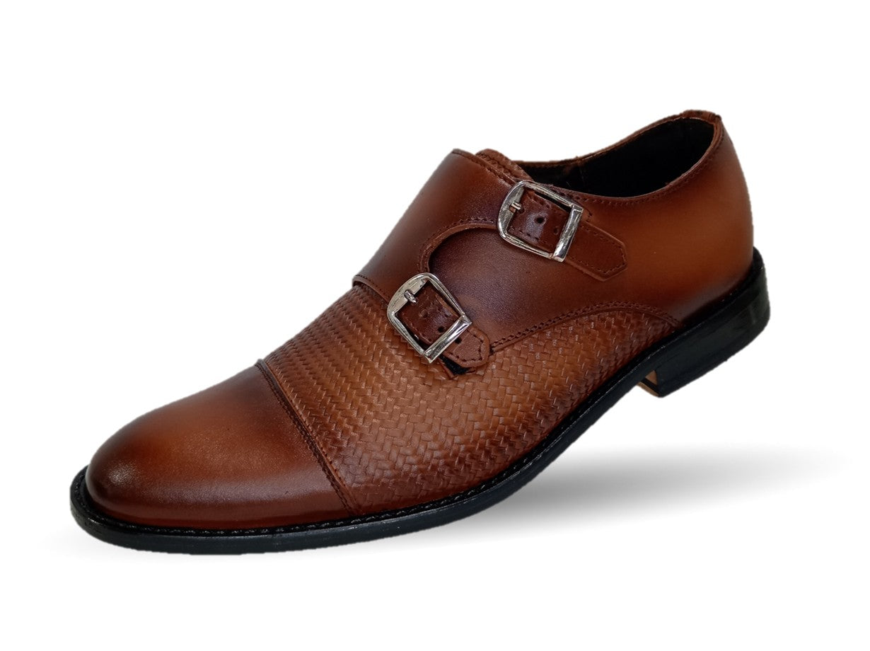 Zapatos de Vestir de piel con suela de cuero Giovani 930 Miel para hombre