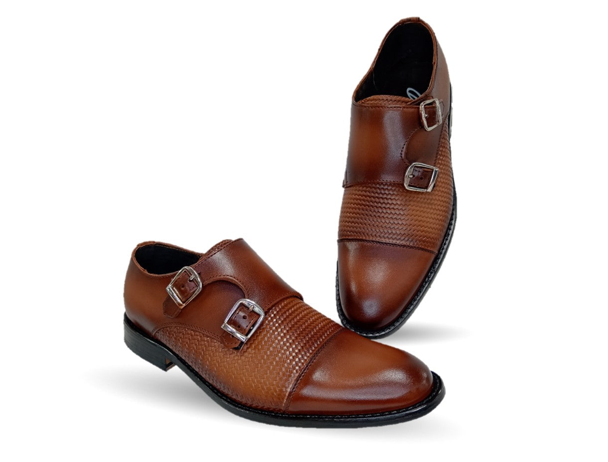 Zapatos de Vestir de piel con suela de cuero Giovani 930 Miel para hombre