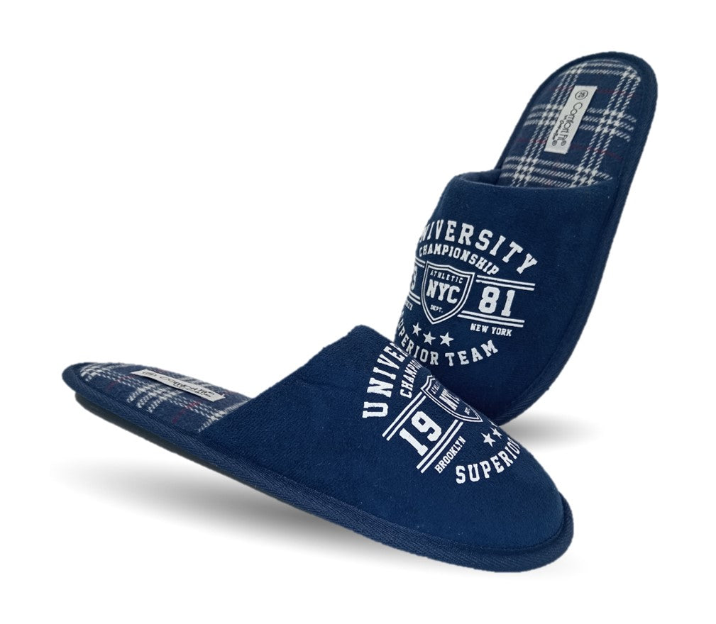 Pantufla Go Shoes 24819 Azul Marino para hombre