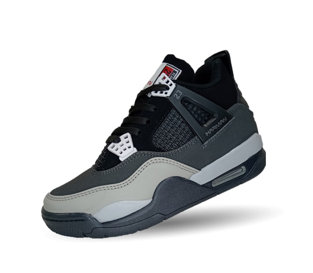 Tenis Urbano tipo Bota Harman 1016 Negro/Oxford Unisex para hombre y mujer