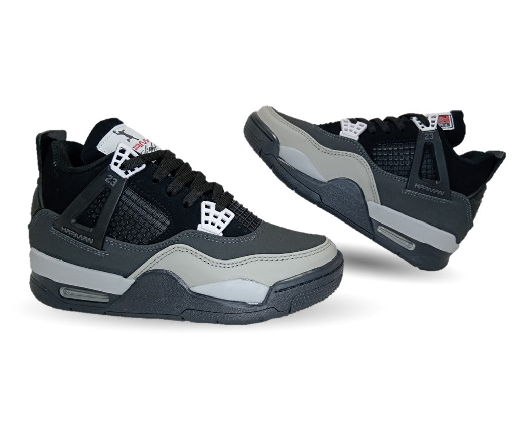 Tenis Urbano tipo Bota Harman 1016 Negro/Oxford Unisex para hombre y mujer