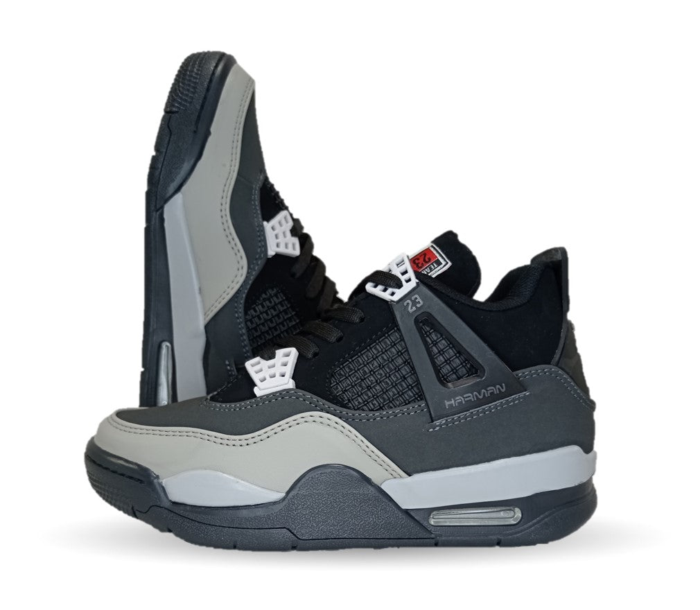 Tenis Urbano tipo Bota Harman 1016 Negro/Oxford Unisex para hombre y mujer