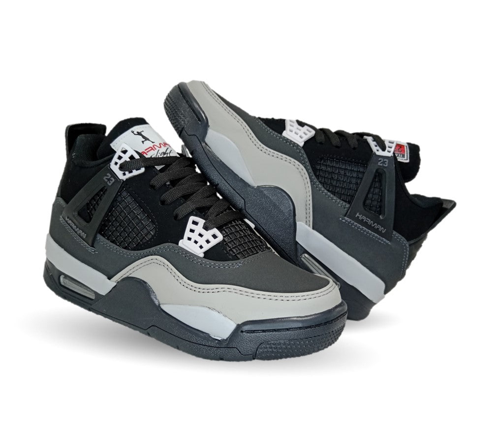 Tenis Urbano tipo Bota Harman 1016 Negro/Oxford Unisex para hombre y mujer