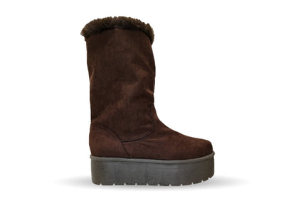 Bota Casual con plataforma Itzel 395 Café para mujer