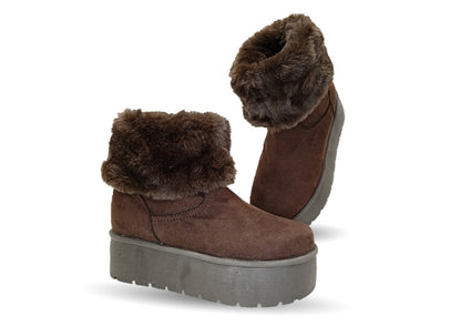 Bota Casual con plataforma Itzel 395 Café para mujer