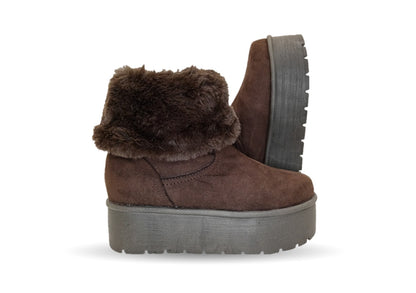 Bota Casual con plataforma Itzel 395 Café para mujer