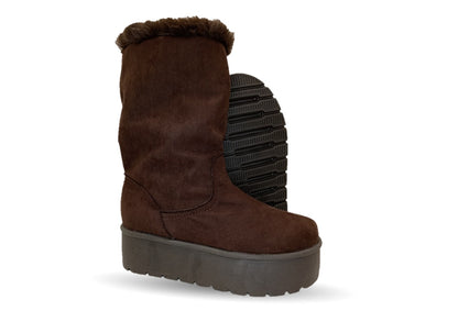 Bota Casual con plataforma Itzel 395 Café para mujer
