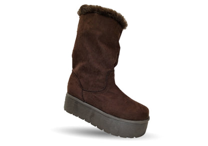 Bota Casual con plataforma Itzel 395 Café para mujer