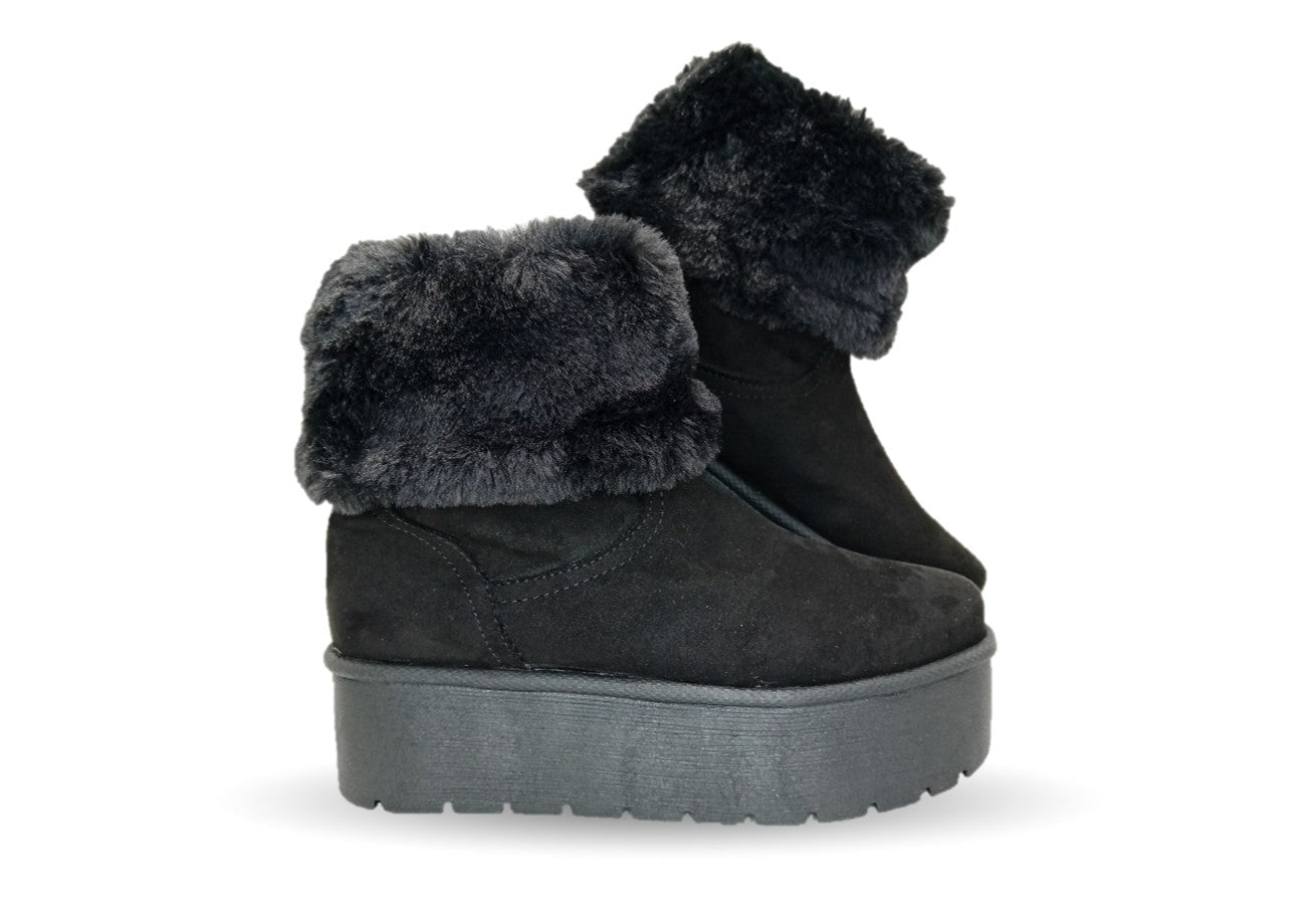 Bota Casual con plataforma Itzel 395 negro para mujer