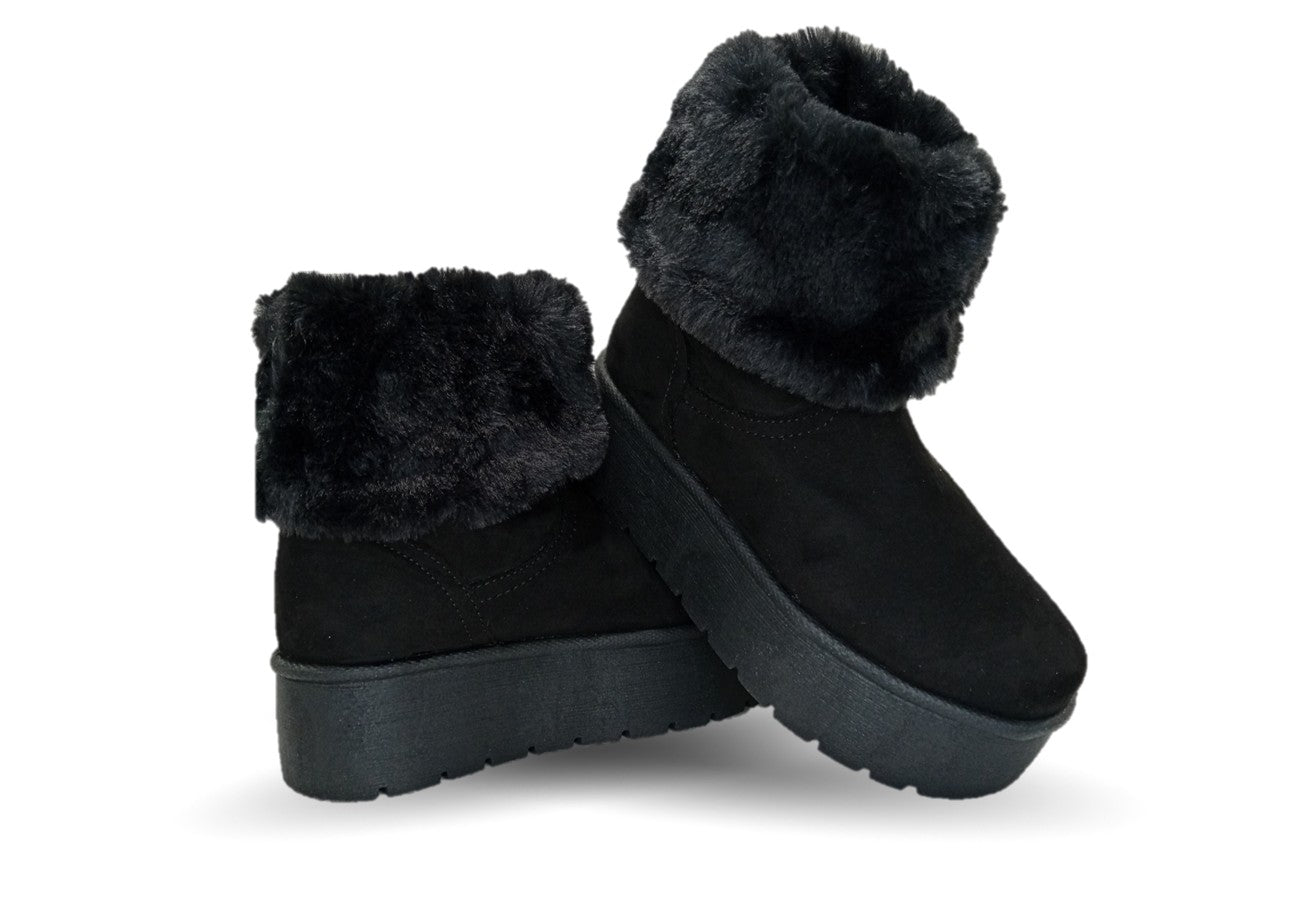 Bota Casual con plataforma Itzel 395 negro para mujer