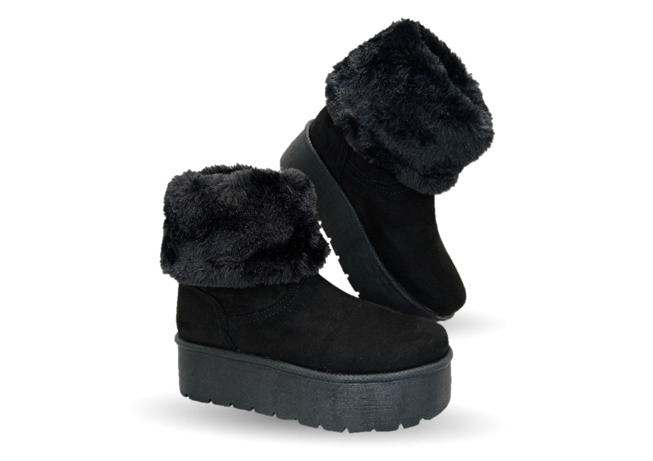 Bota Casual con plataforma Itzel 395 negro para mujer