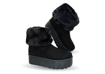 Bota Casual con plataforma Itzel 395 negro para mujer