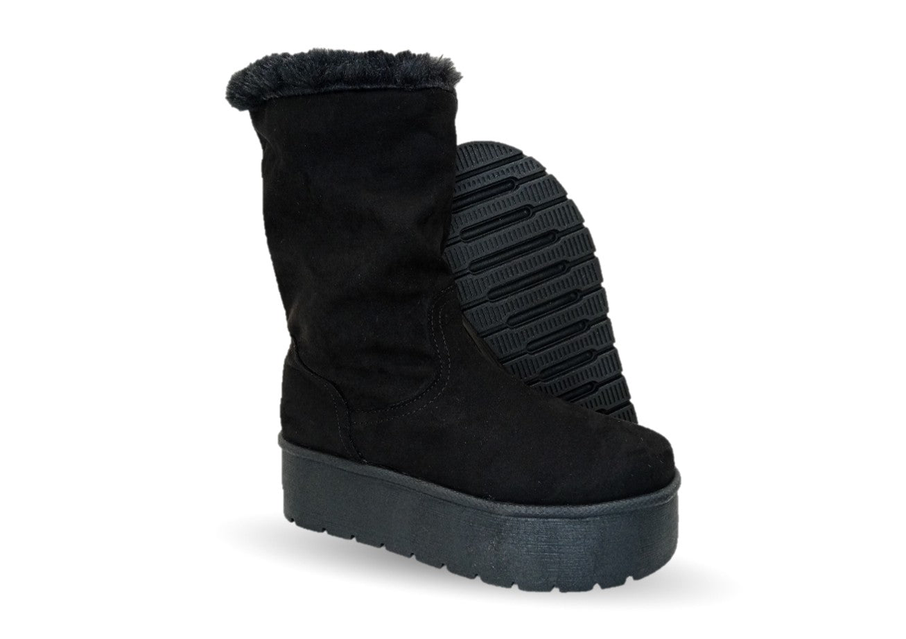 Bota Casual con plataforma Itzel 395 negro para mujer