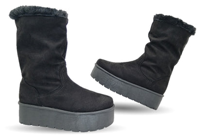 Bota Casual con plataforma Itzel 395 negro para mujer