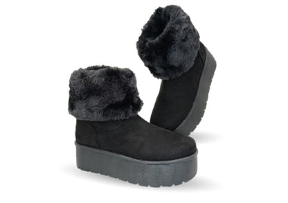 Bota Casual con plataforma Itzel 395 negro para mujer