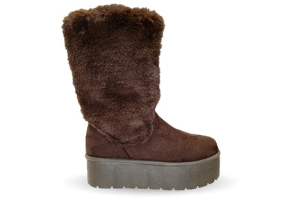 Bota Casual con plataforma Itzel 400 Café para mujer