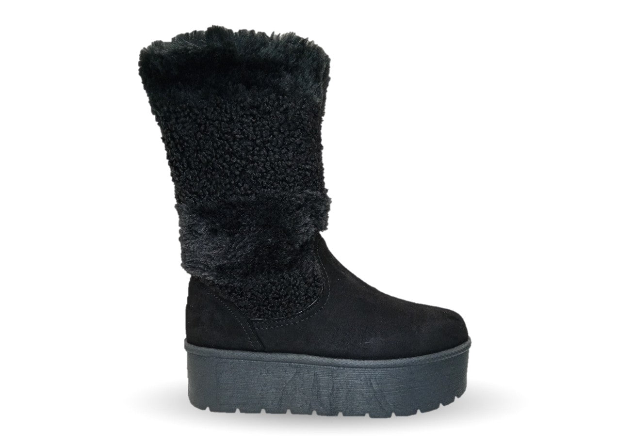 Bota Casual con plataforma Itzel 400 Negro para mujer