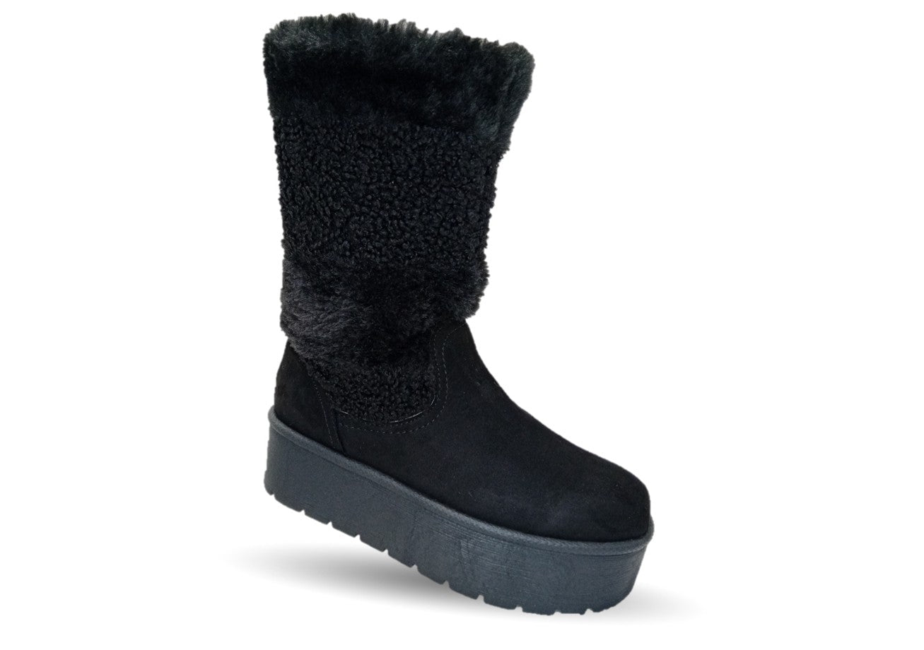 Bota Casual con plataforma Itzel 400 Negro para mujer