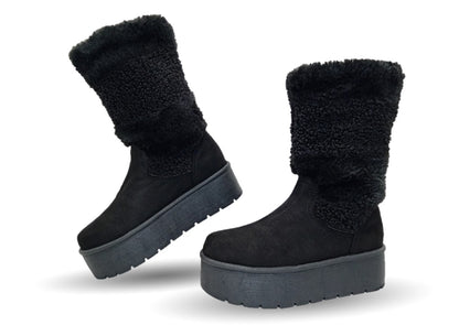 Bota Casual con plataforma Itzel 400 Negro para mujer