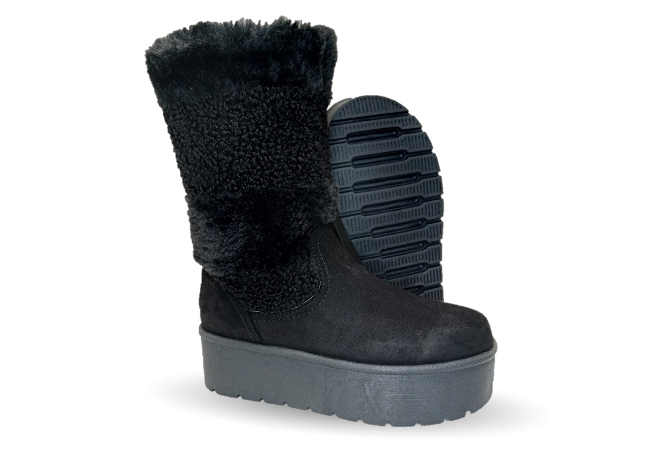 Bota Casual con plataforma Itzel 400 Negro para mujer