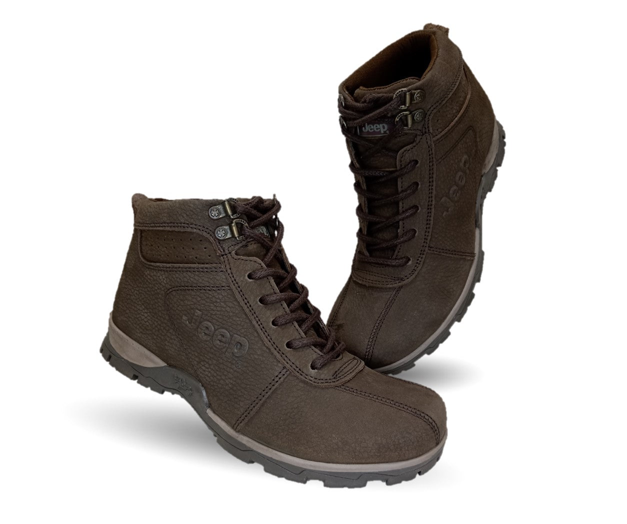 Bota Casual de piel Jeep 10427 Nobuck Café para hombre