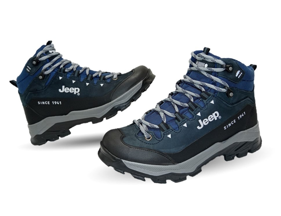 Botas Hiking de piel Jeep 2000 Nobuck Marino para hombre