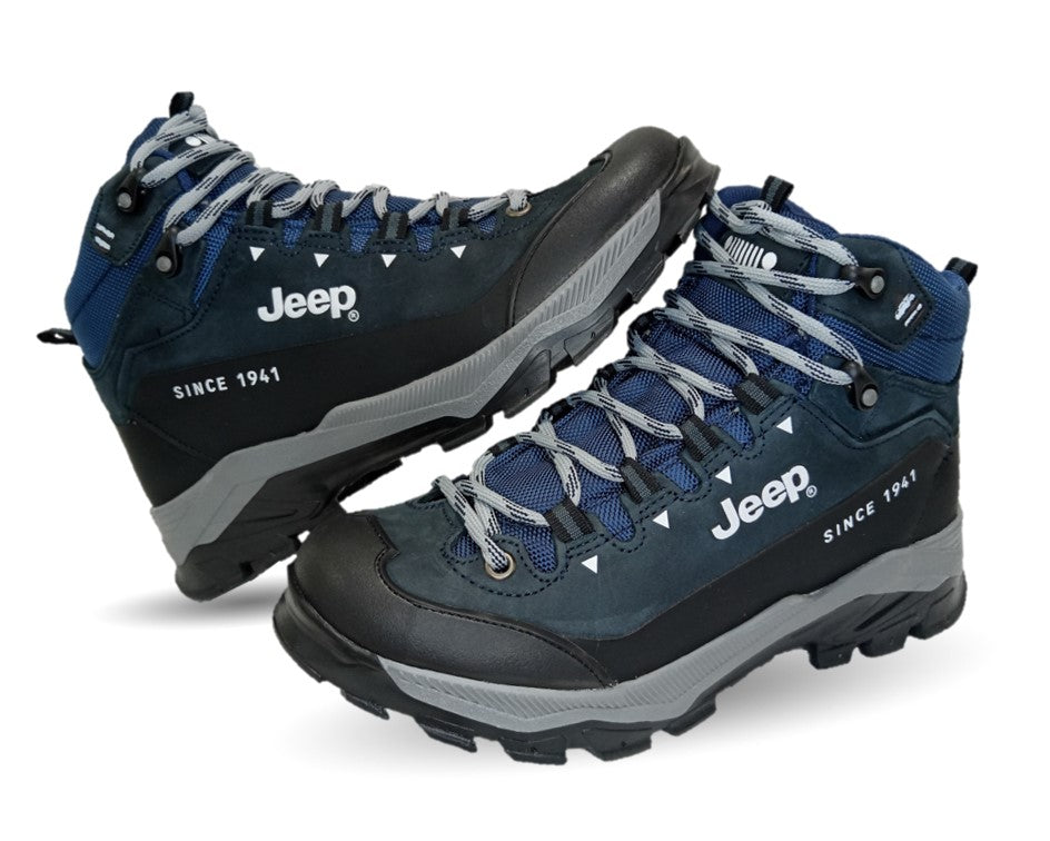 Botas Hiking de piel Jeep 2000 Nobuck Marino para hombre