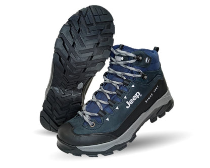 Botas Hiking de piel Jeep 2000 Nobuck Marino para hombre