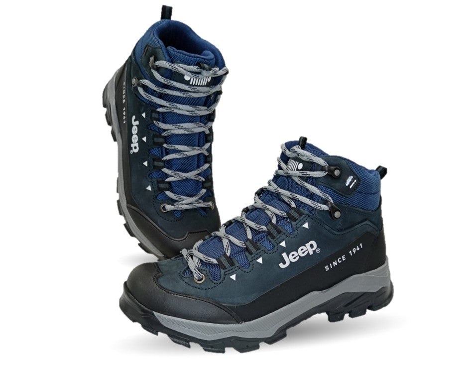 Botas Hiking de piel Jeep 2000 Nobuck Marino para hombre