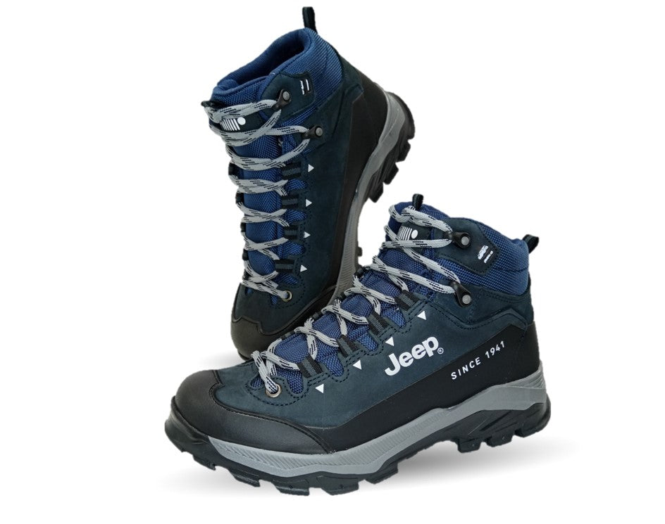 Botas Hiking de piel Jeep 2000 Nobuck Marino para hombre